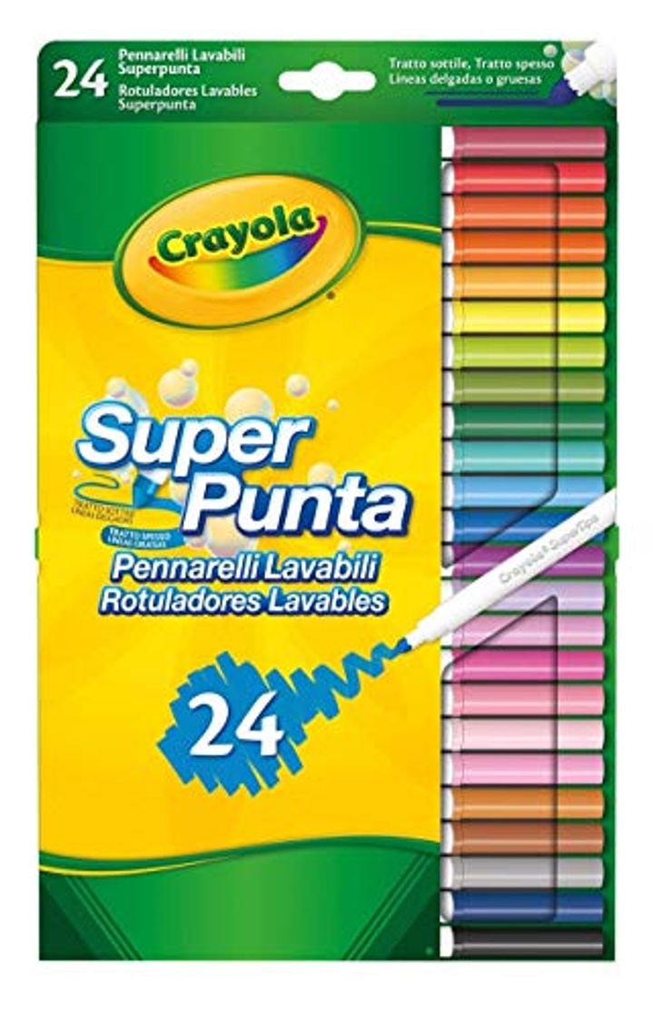 Social CRAYOLA - Estuche de 24 rotuladores Finos