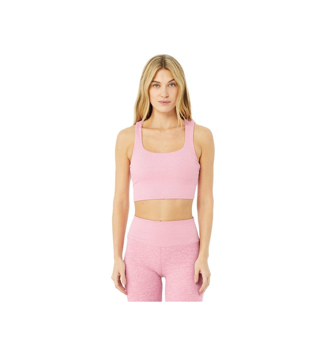 Producto Alosoft Ribbed Chic Bra Tank - Parisian Pink Heather