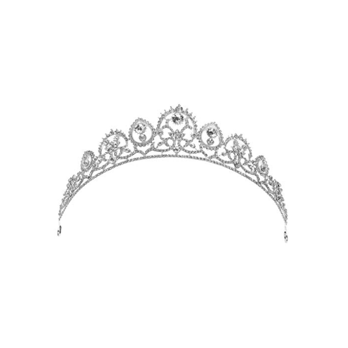 Fashion Tiara de novia de moda de cristal de diamantes de imitación de baile de fin de curso de pelo corona