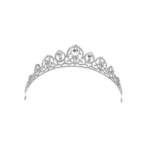 Tiara de novia de moda de cristal de diamantes de imitación de baile de fin de curso de pelo corona