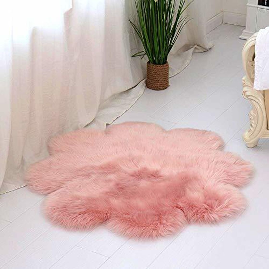 Social DQMEN Piel de Cordero Oveja/Sheepskin Rug Cordero, imitación mullida Alfombras imitación Piel