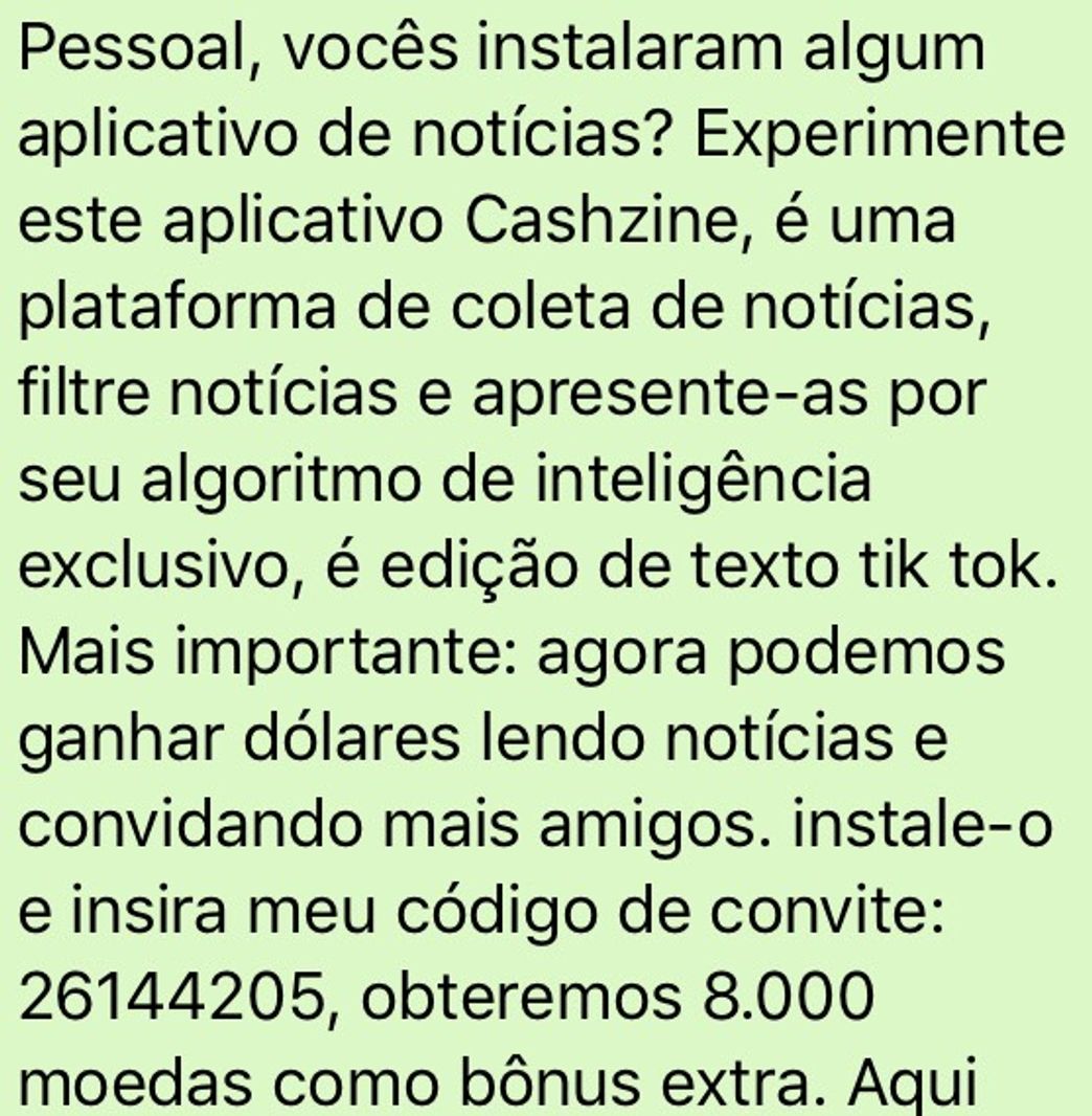 Fashion App cashzine ganhe dinheiro lendo, compartilhando notícias 