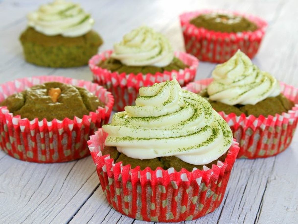 Product Cupcakes Fit de Té Verde Matcha y Cacahuete