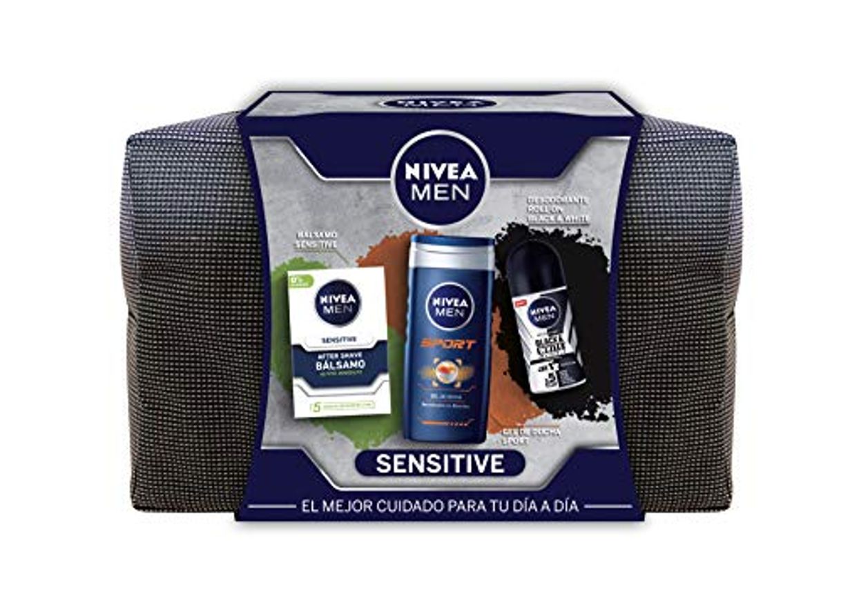 Product NIVEA MEN Sensitive Neceser, set de baño con desodorante roll on invisible