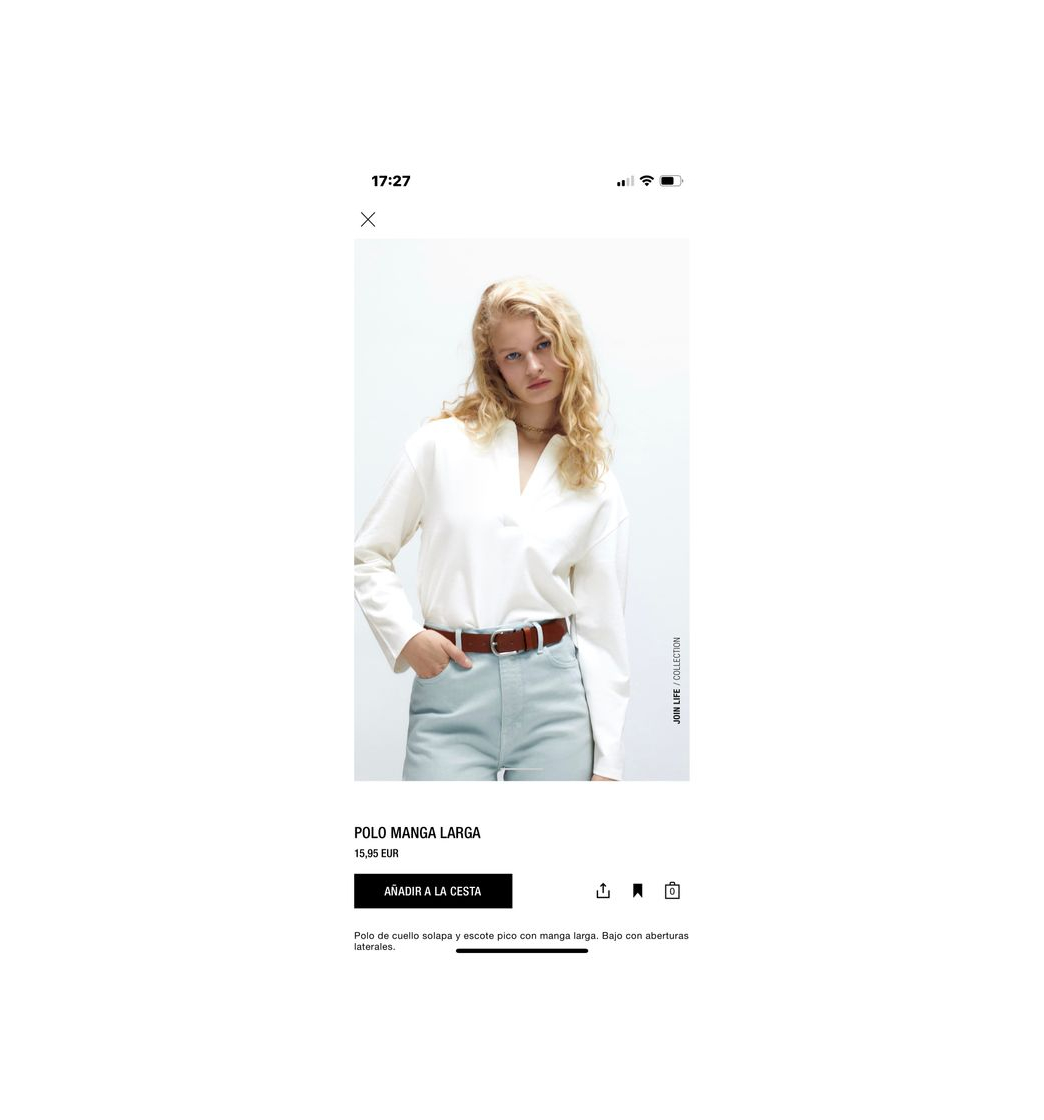 Social LONG SLEEVE POLO SHIRT - Oyster White