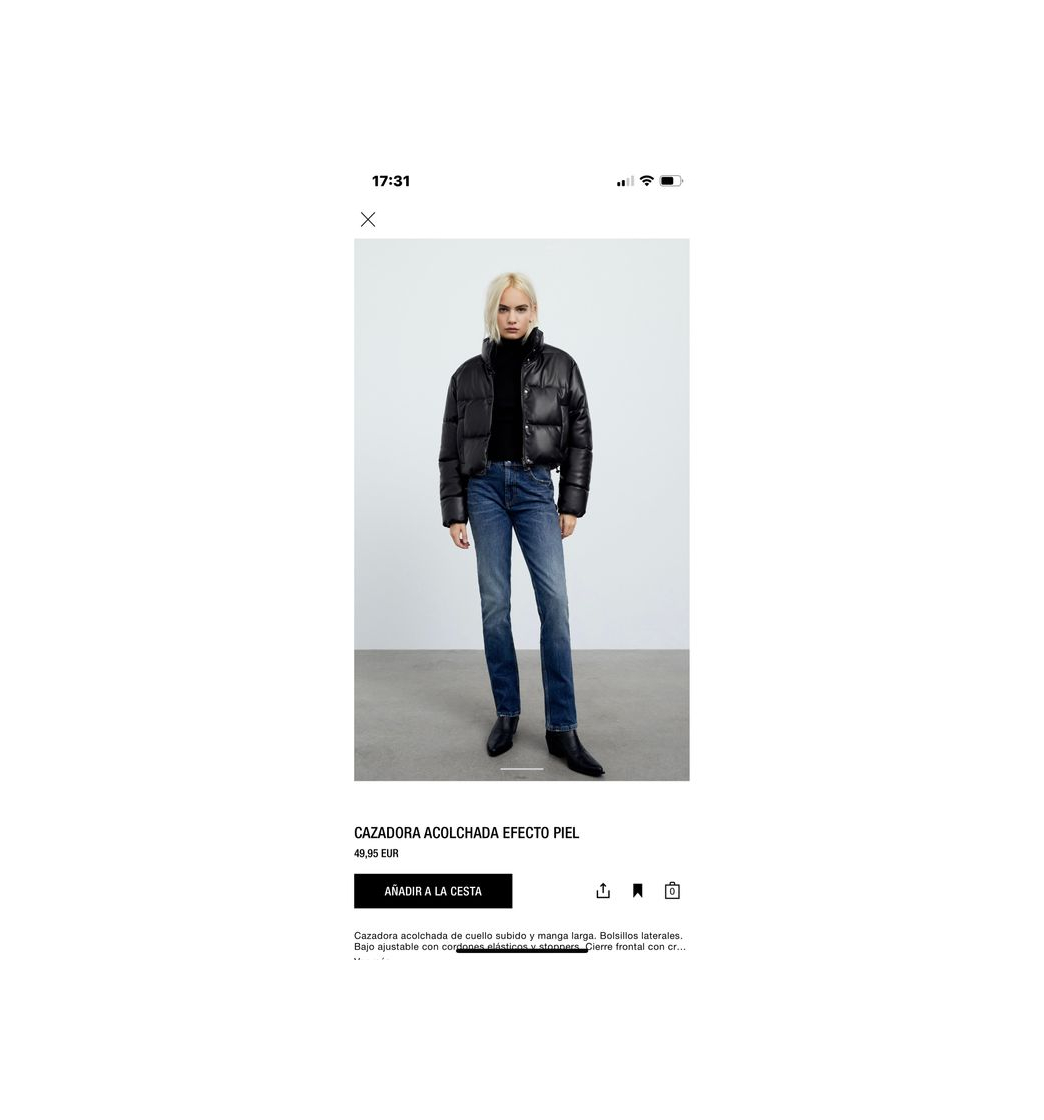 Social Chaqueta polipiel Zara