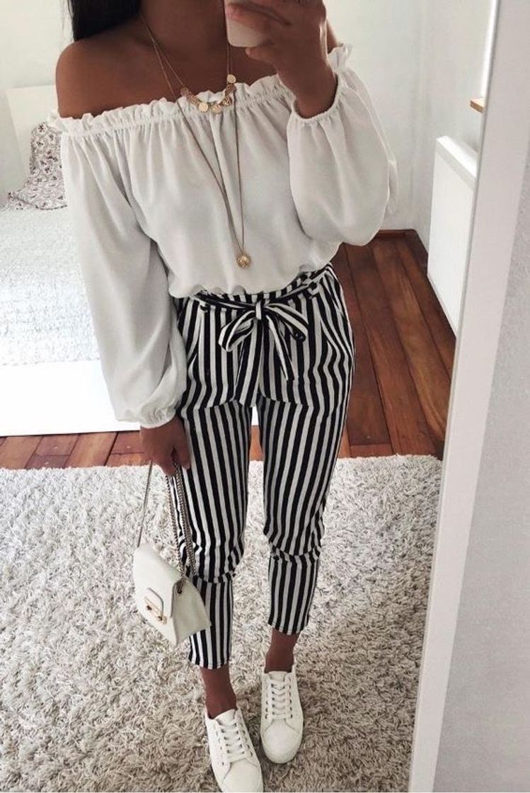 Social calça listrada