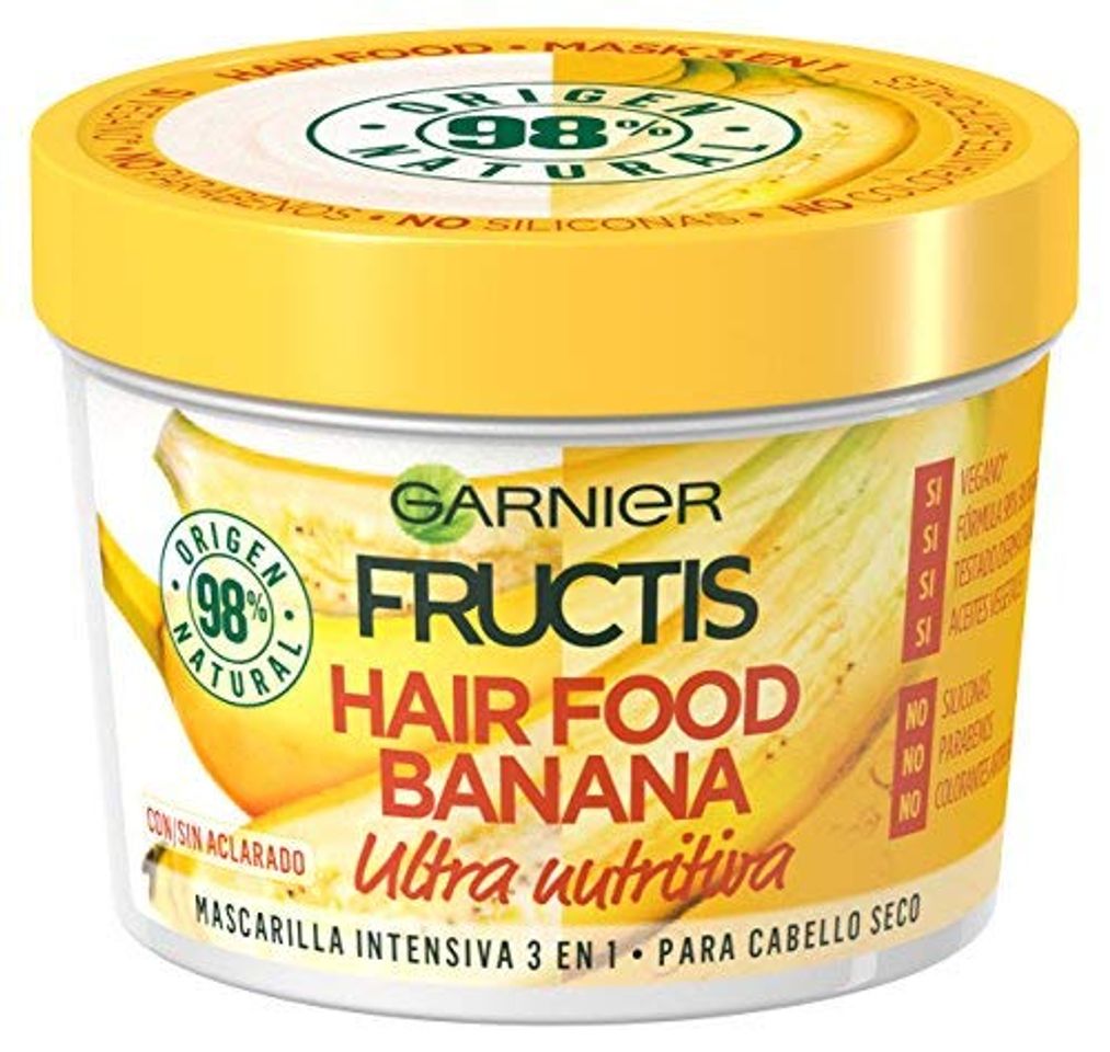 Belleza Garnier Fructis Hair Food Banana Mascarilla 3 en 1