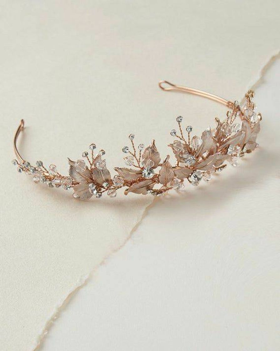 Moda Tiara florida brilhante 