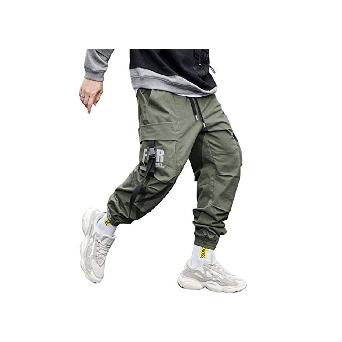 Moda Men Pants Man Hip Hop Cargo Pants Mens Japan Style Harajuku Multi