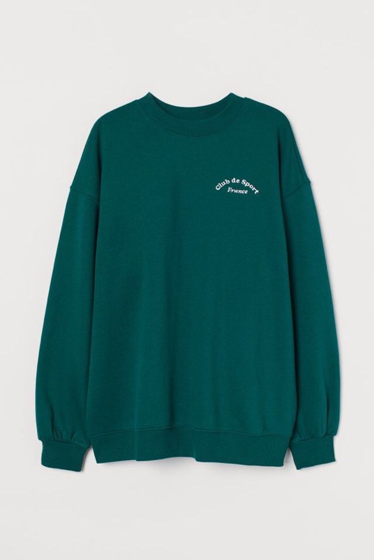 Fashion Sudadera oversize - Verde oscuro/Club de Sport - MUJER