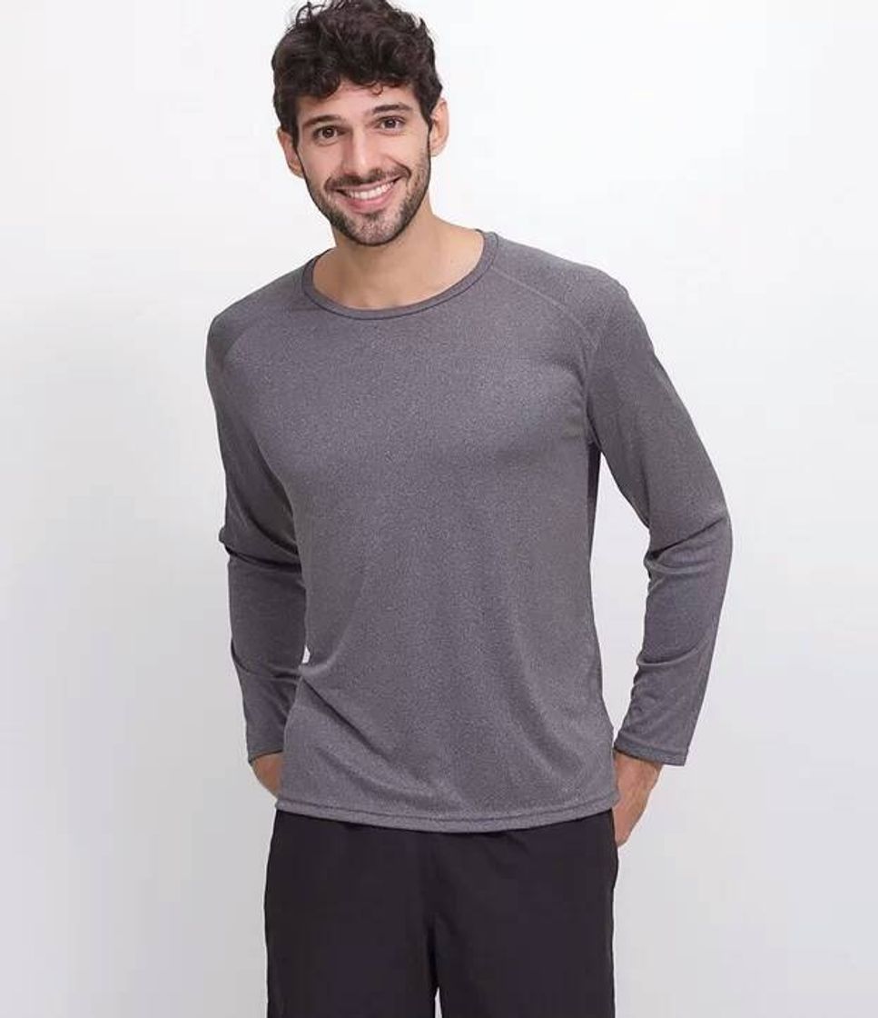 Moda CAMISETA ESPORTIVA MANGA LONGA LISA