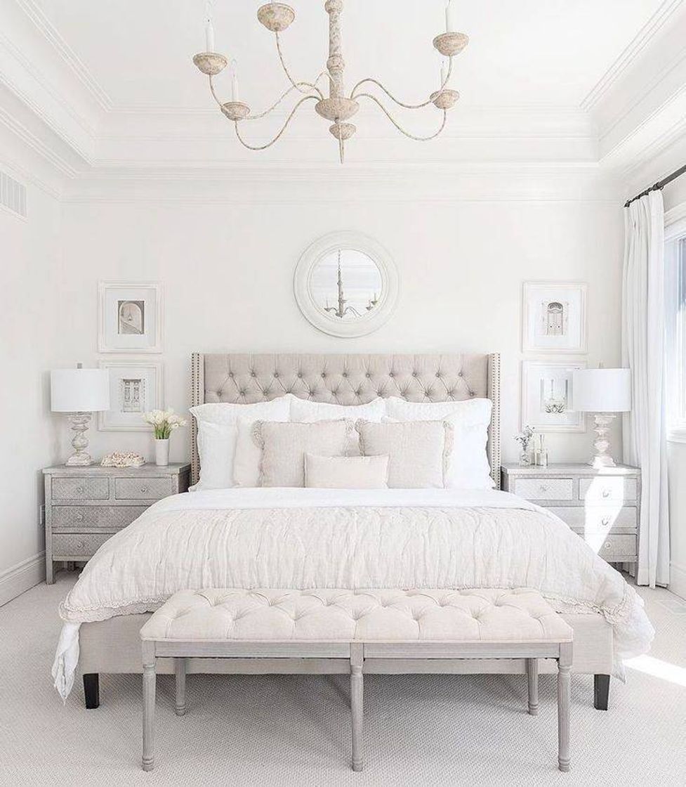 Fashion Bedroom decor in light colors