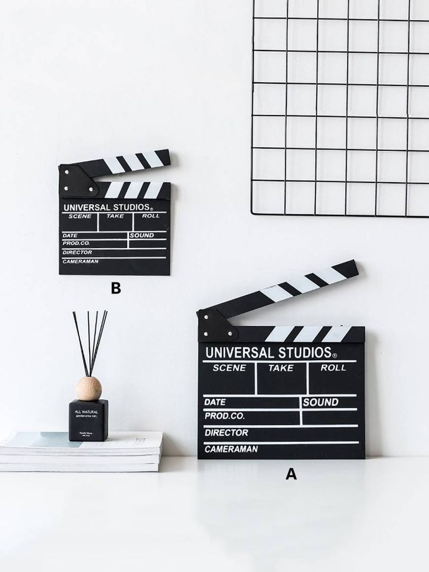 1 pieza objeto decorativo con diseño de claqueta