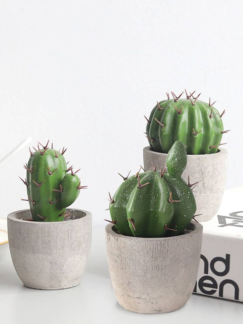 Cactus artificial en maceta  1 pieza
