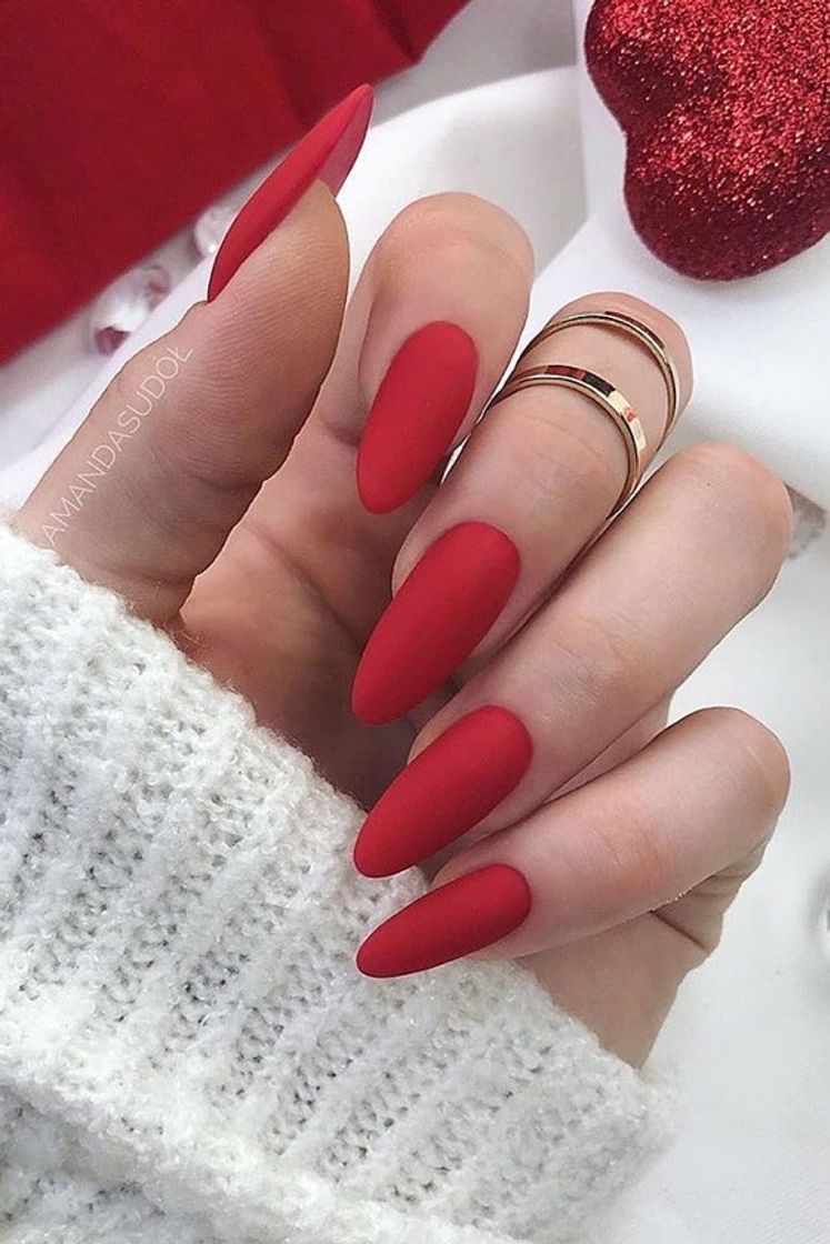 Fashion Red nails ♥️