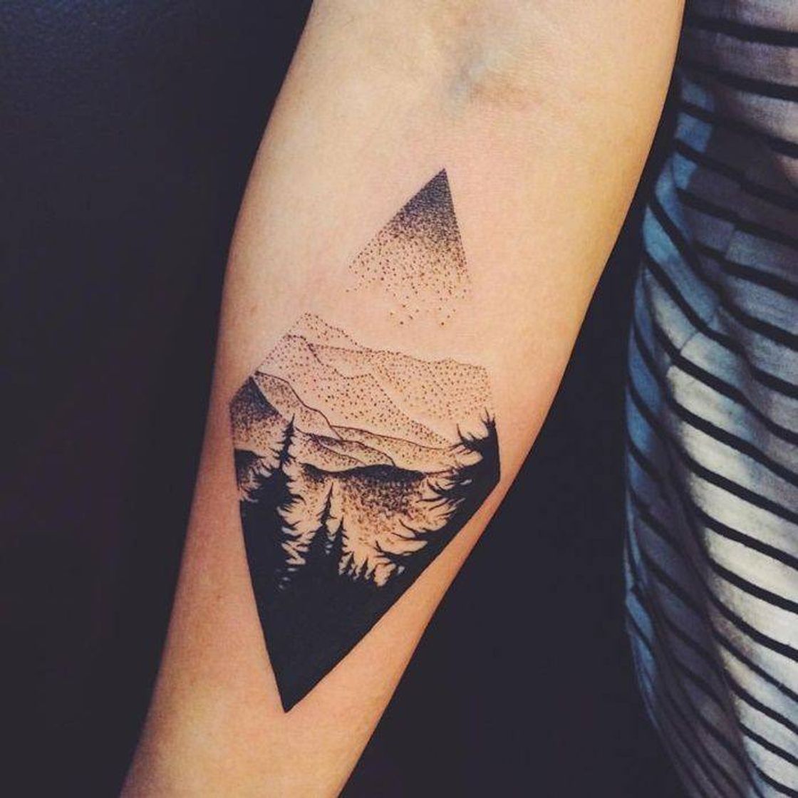 Fashion Tatuando uma paisagem 