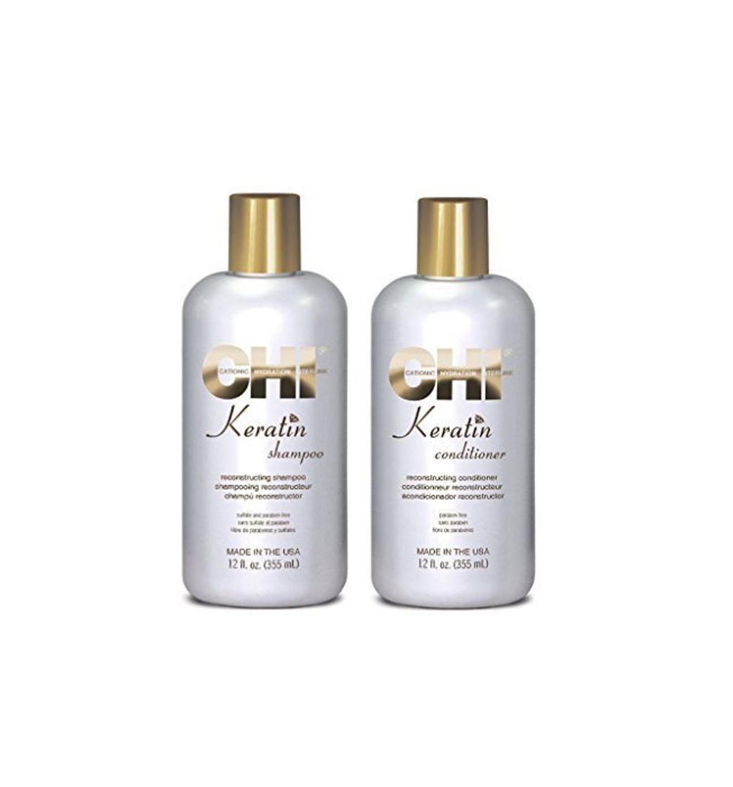 Productos Chi Keratin shmapoo 350 ml y Acondicionador 350 ml