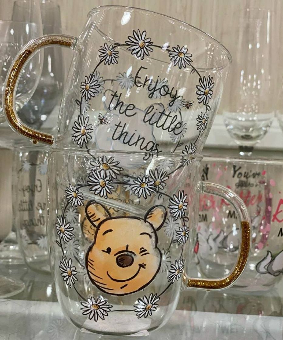 Social Caneca de vidro Pooh