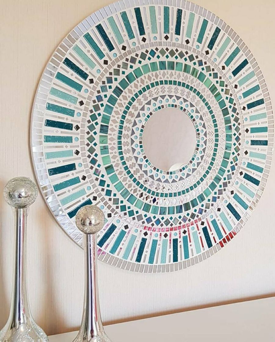 Social Mandala de azulejo e espelho