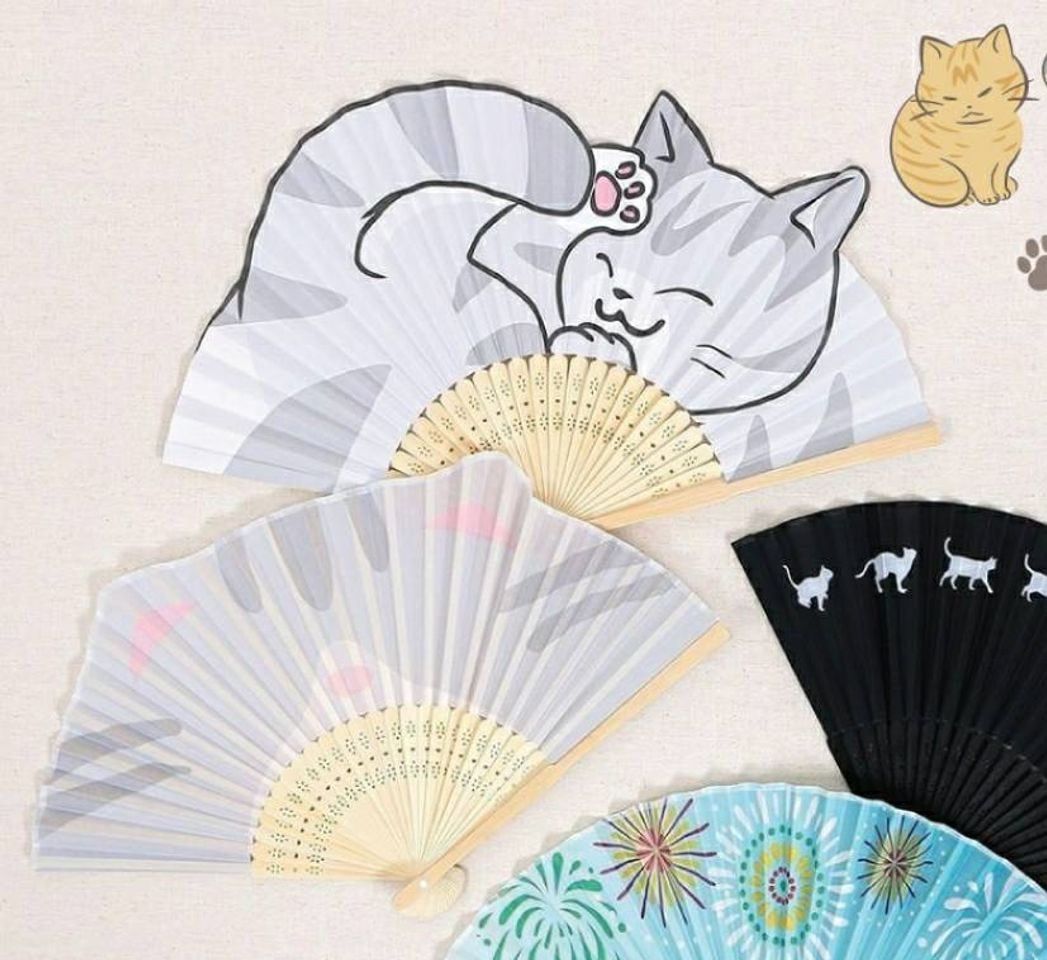 Social Leque gatinho
