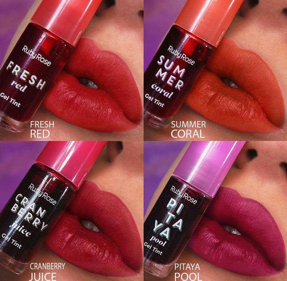 Product lip tint coral ruby rose