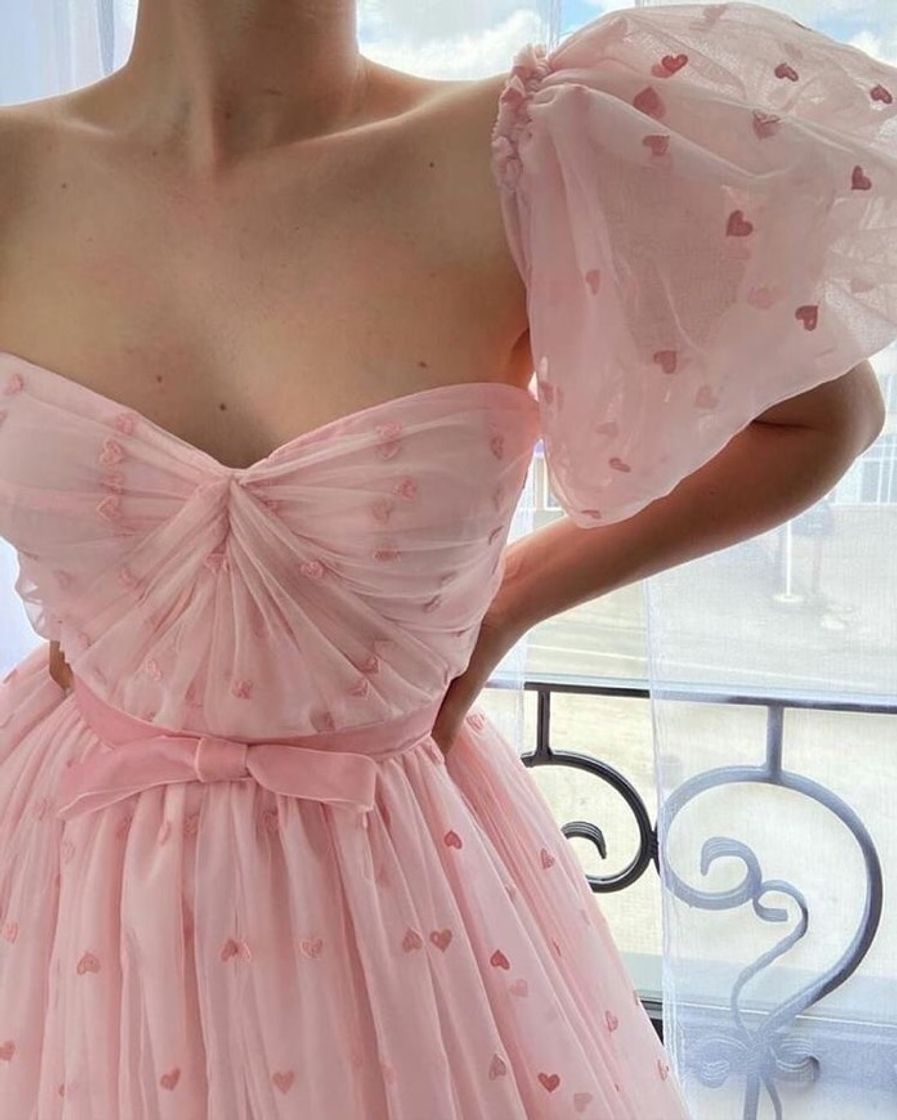 Fashion Pink heart dress