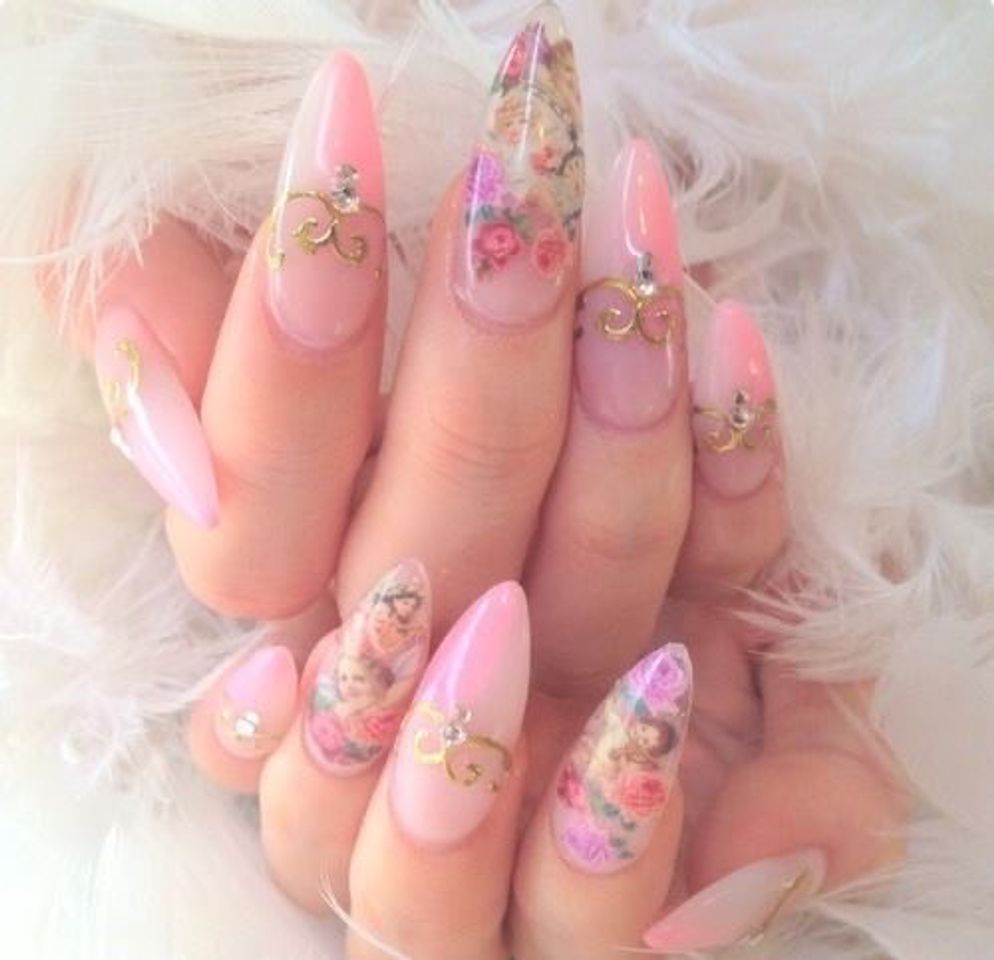 Fashion Unhas decoradas rosa