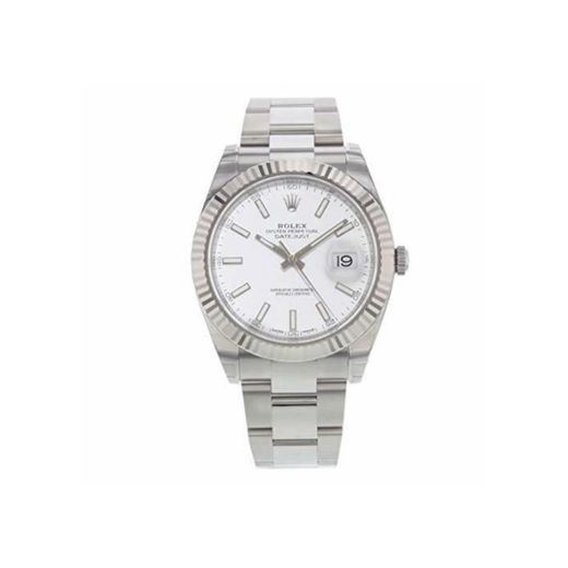 Rolex Datejust 41 Color Blanco Dial Reloj de Pulsera de los Hombres de