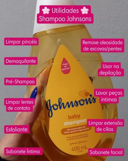 Utilidades do Shampoo Johnsons 