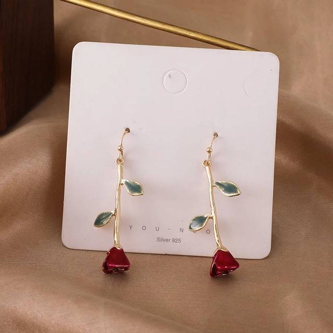 Moda Pendientes de rosas