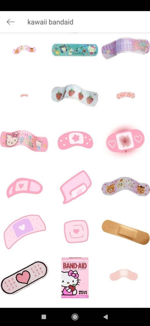 Fashion Kawaii bandaid (pesquisas PicsArt)