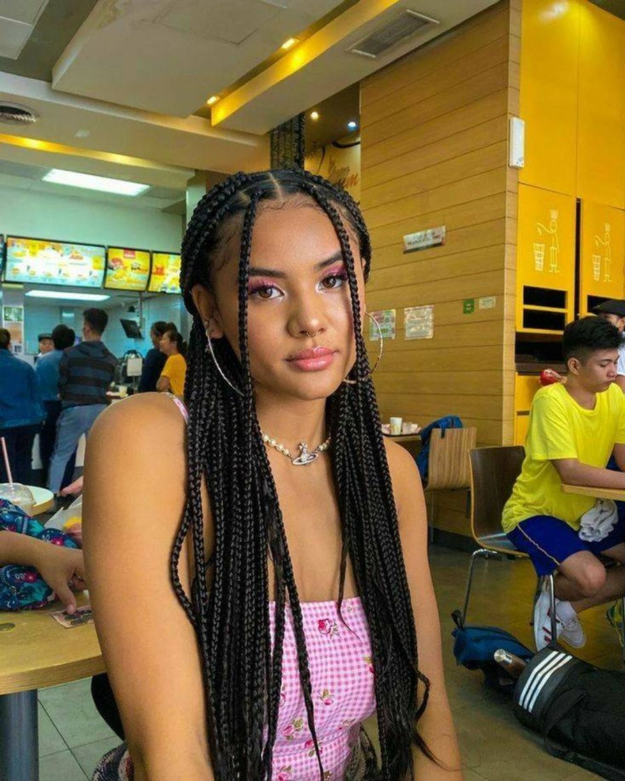 Moda Penteado com Box Braids Jumbo💕