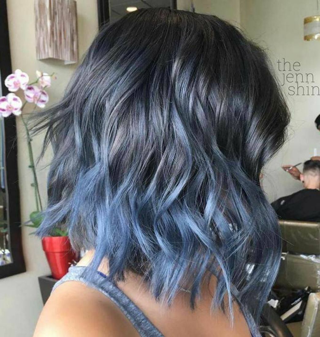 Cabelo cor azul