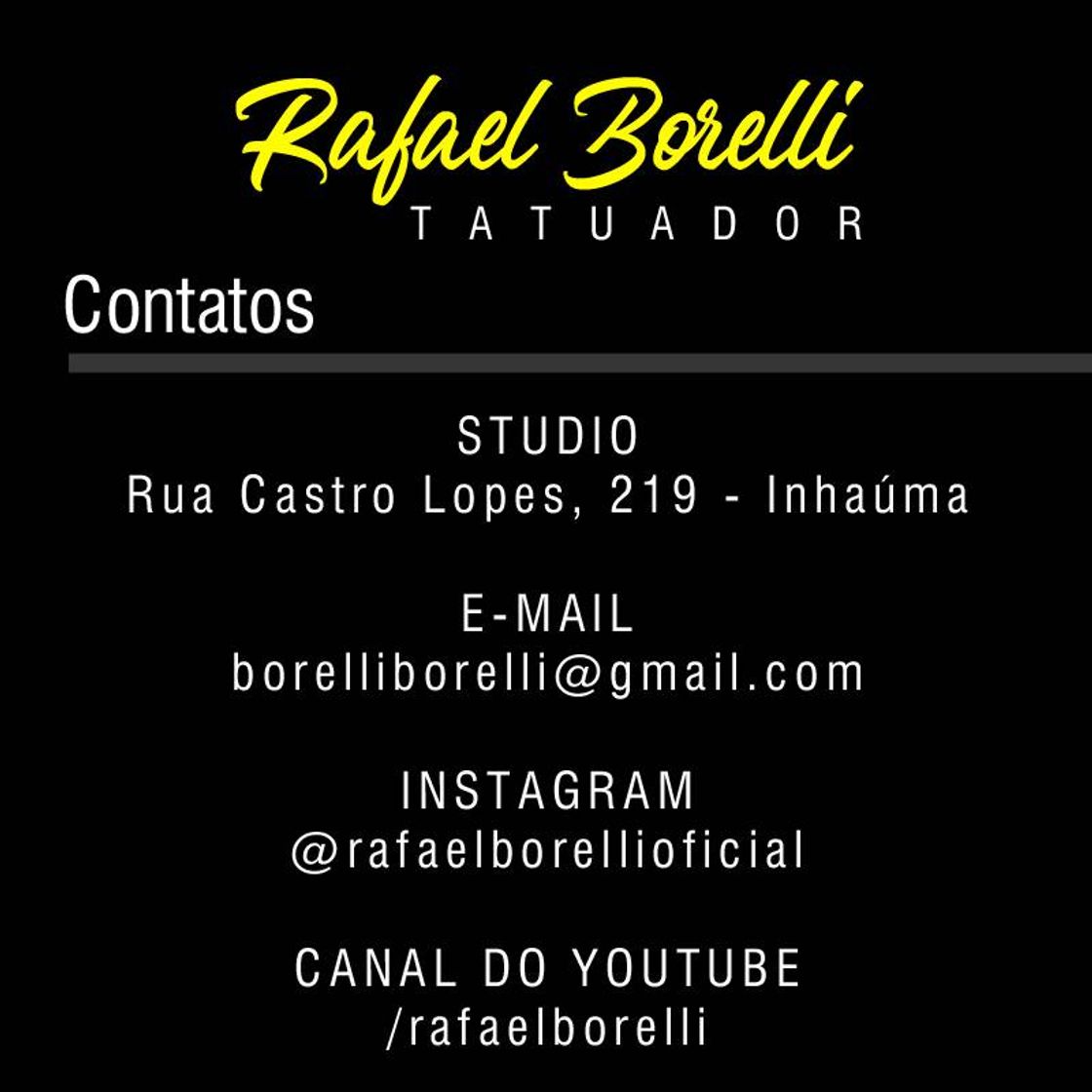 Lugar Rafael Borelli Tattoo