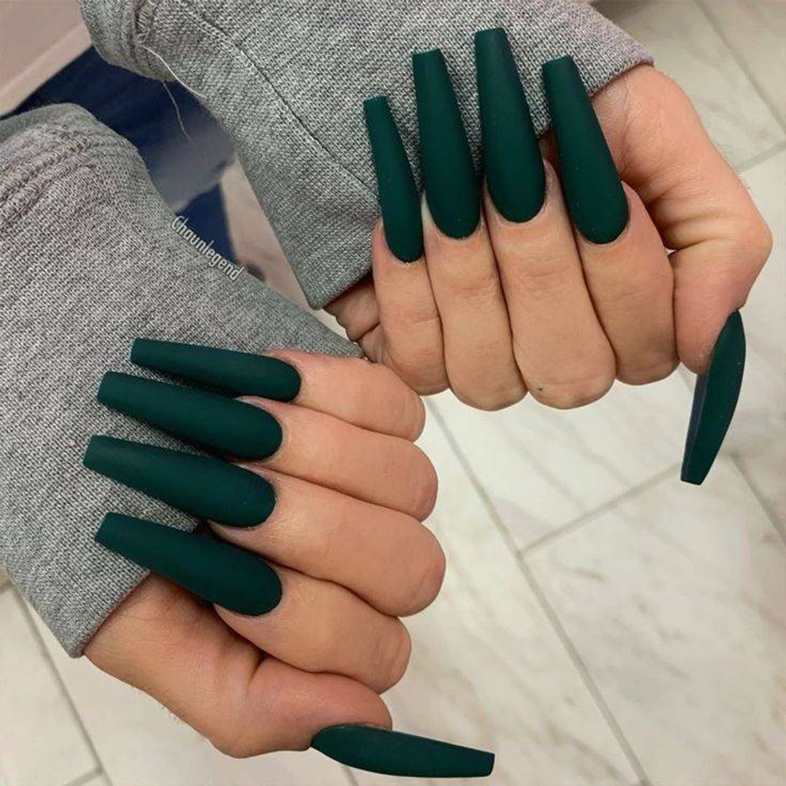 Fashion Unha em gel verde