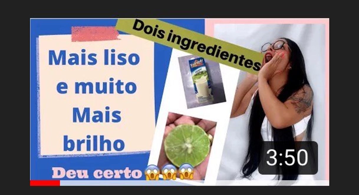 Fashion Cabelo liso espelhado-Receira caseira super fácil - YouTube