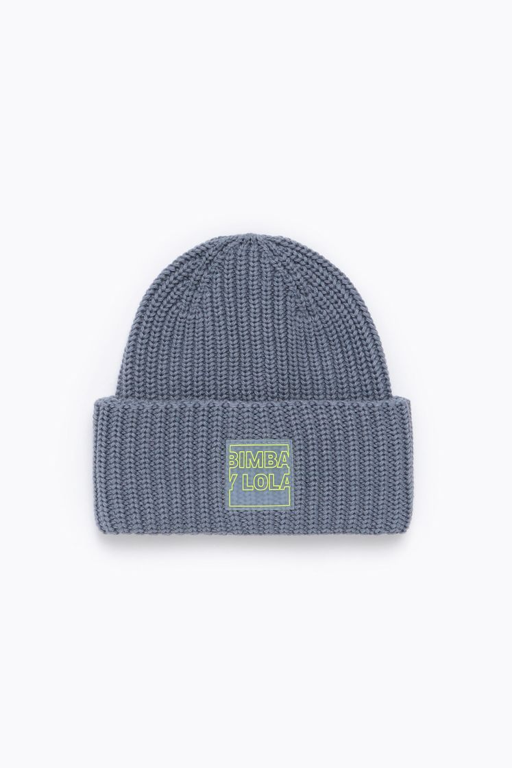 Moda Gorro punto gris