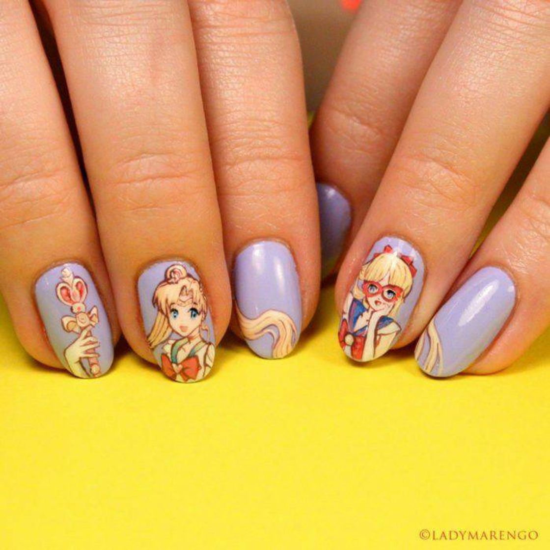 Fashion unhas sailor moon kawaii