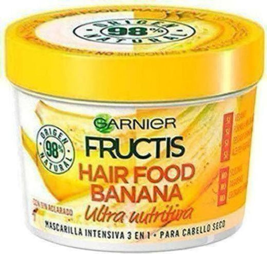 Social Garnier Fructis Mascarilla 3 en 1 Hair Food Banana , 3 Recipientes