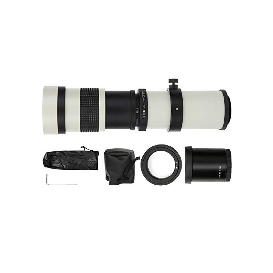 Producto Bigking Lente telefoto, 420-800 mm F8.3-16 Lente con Zoom de Enfoque Manual