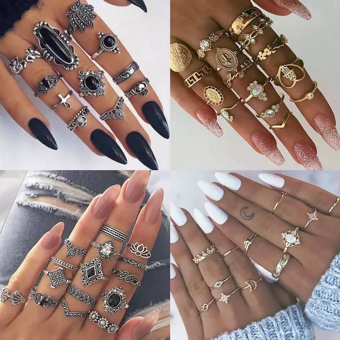 Fashion Pack de anillos mujer. 