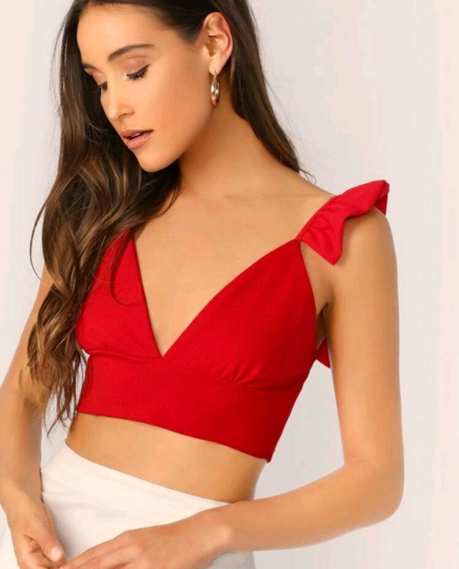 Moda Top vermelho