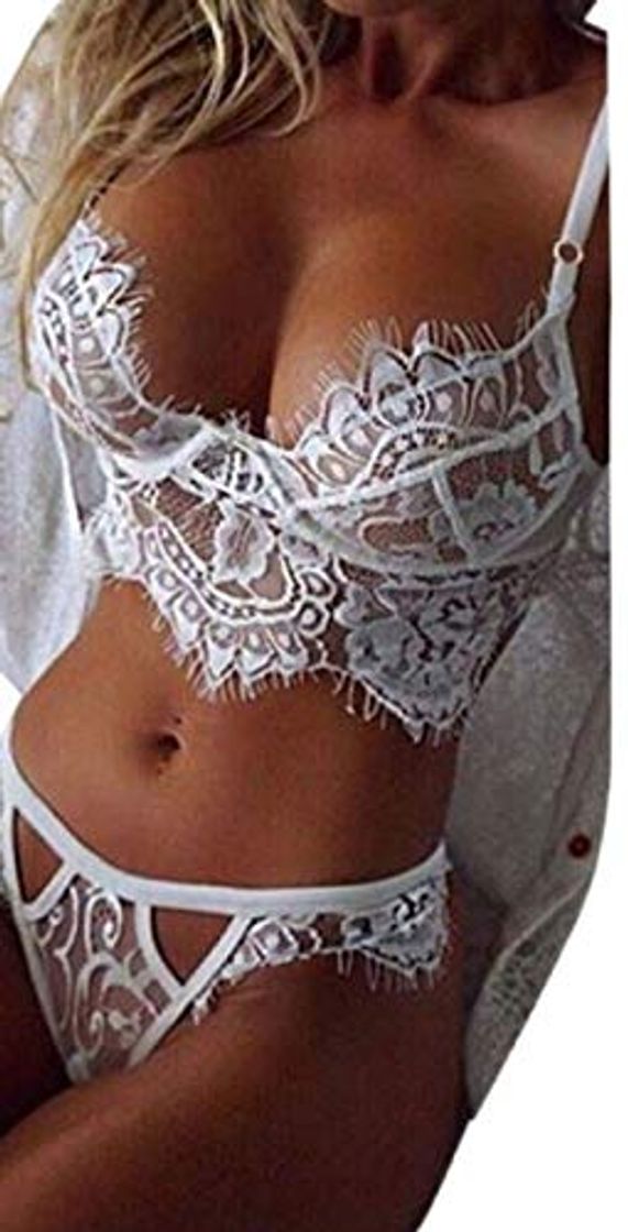 Fashion UMIPUBO Mujer Ropa Interior Ropa de Dormir Conjunto Sexy Lencería Escotado por