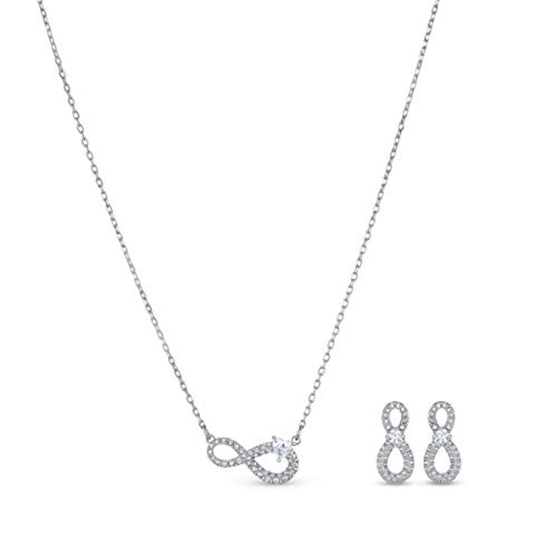 Social Swarovski Infinity Sign Jewellery Set
