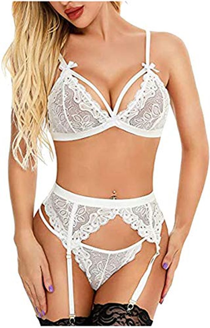 Social Babydoll Lencería Ropa Interior Ropa Interior de Mujer Conjunto de Pijamas Estilo cómodo Lencería de Gran tamaño