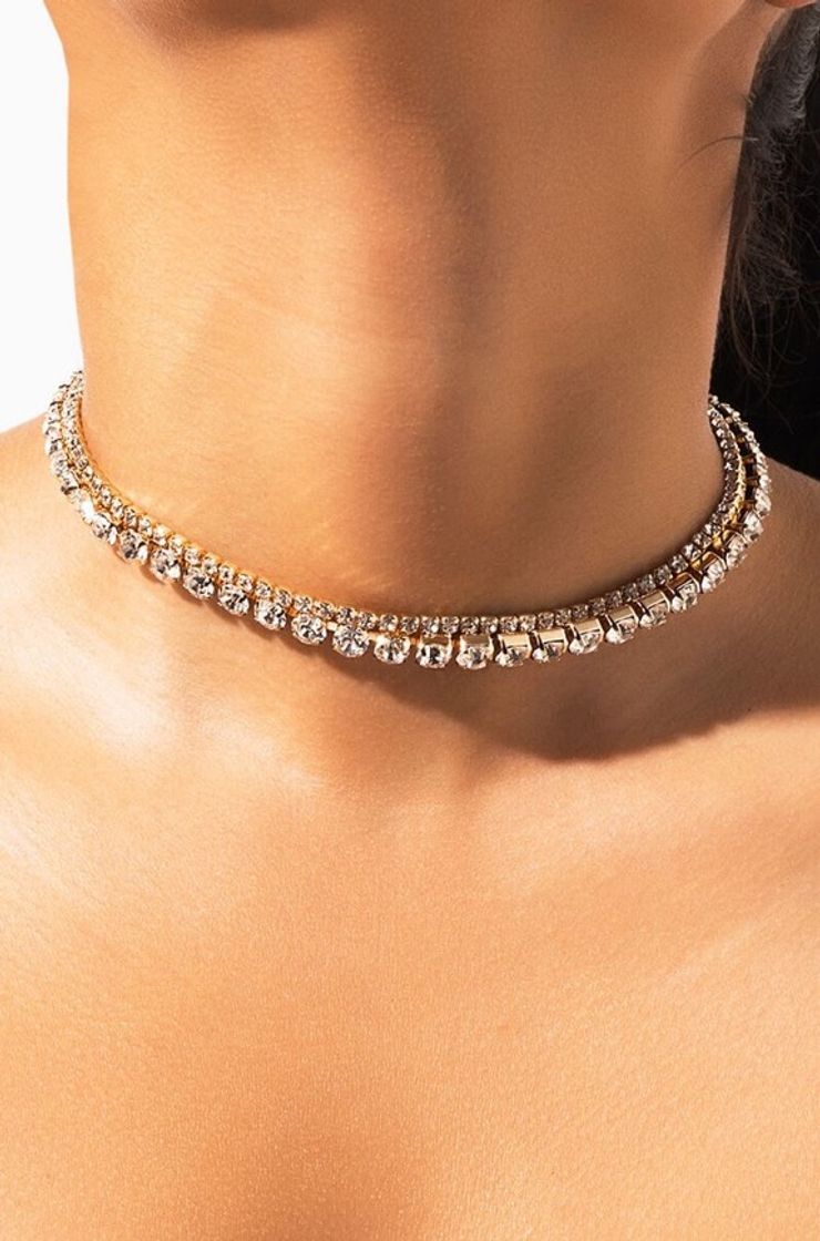 Moda Choker in Gold 