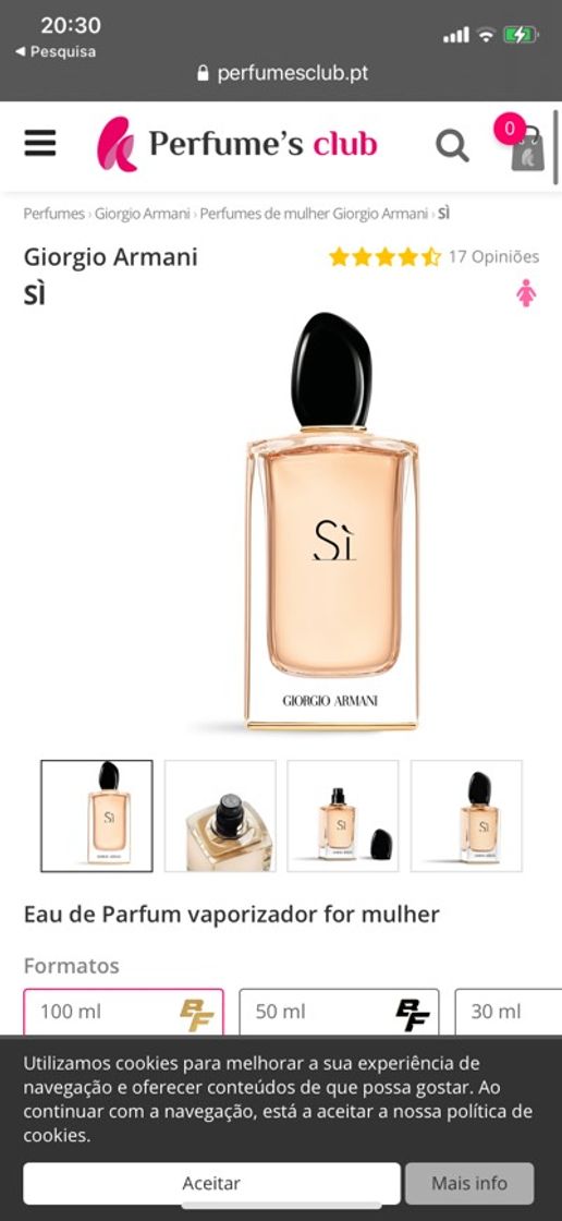 Fashion SÌ perfume EDP preços online Giorgio Armani - Perfumes Club