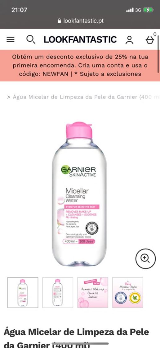 Moda Garnier Micellar Water Facial Cleanser and Makeup Remover for ...