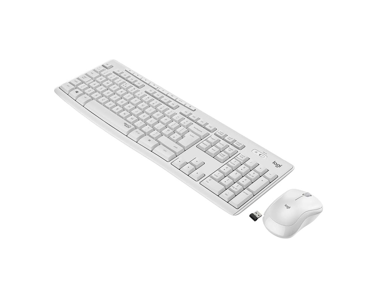 Electrónica Logitech MK295 Silent Combinación de Teclado y Ratón Inalámbricos con SilentTouch